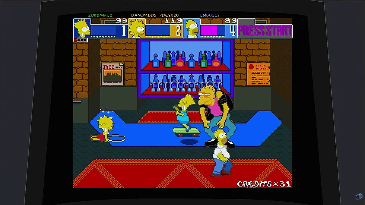 Captura de The Simpsons Game